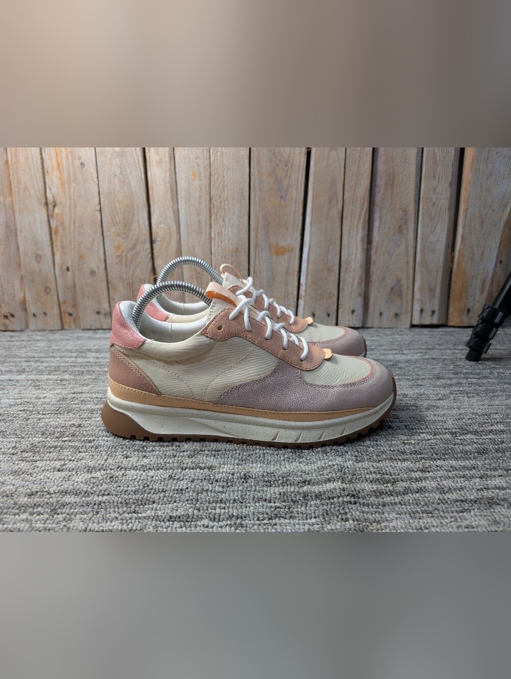 Women's Madewell Kickoff Trainer Sneakers - Pink/Cream - Size 8.5 Women